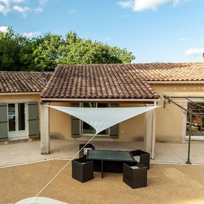 WERKA PRO Voile d'ombrage Triangulaire crème 5 x 5 x 5m