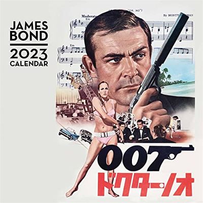 James Bond Calendario 2023 – Agenda mensual de 30 cm x 30 cm – Producto oficial
