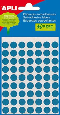 APLI 2052 – Bag of 5 Sheets with Tags, Diameter 10 mm, Blue