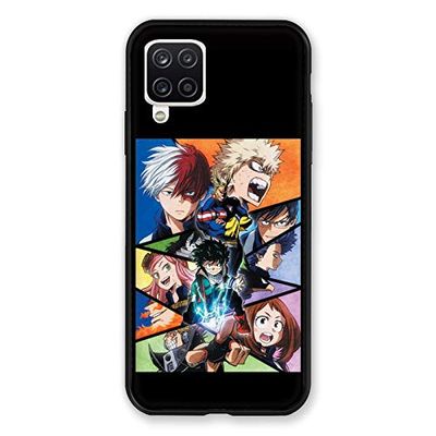Cokitec fodral för Samsung Galaxy A12 Manga My Hero Academia svart flerfärgad