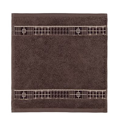Frottana Fjord Essuie-Main 30 x 30 cm en 100% Coton, Ash