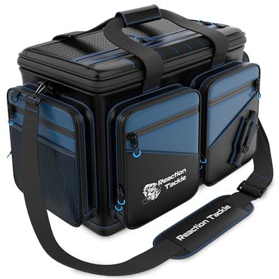 Reaction Tackle Hengeluitrustingstas, zoutwaterbestendige grote hengelbox, 600D pvc, waterdicht materiaal, grote tas