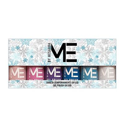 Me by Mesauda Gel polish set - 6 Smalti semipermanenti - Colori invernali – Enchanted Lake Collection - Tecnologia easy on – easy off - Vegan e Cruelty free – 4,5 ml