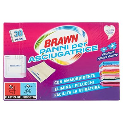 Brawn Lot de 30 chiffons pour sèche-linge avec amortisseur