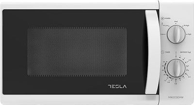 Mikrofalówka TESLA MW2030MW, szybkie rozmrażanie, łatwe czyszczenie, 20 l, biała