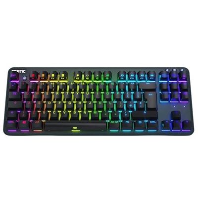 Fnatic miniSTREAK TKL Keyboard, MX Silent RGB Red, Schwarz - Nordic