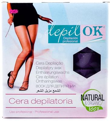 DEPIL OK Niski Wosk FUSION Lawenda 1KG, Standardowy, Pojedynczy