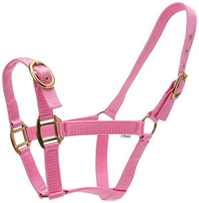 Snowhill Nylon Hoofd Paarden Roze COB Kraag