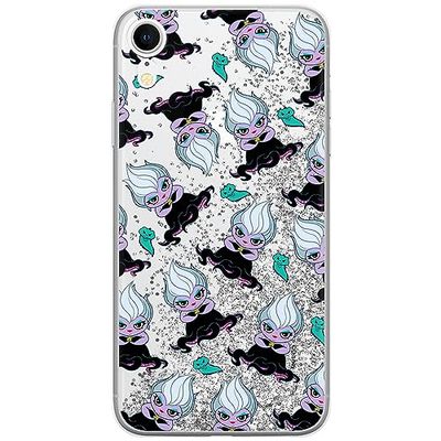 ERT GROUP etui na telefon Apple Iphone XR, case oryginalny i oficjalnie licencjonowany przez Disney, wzór Ursula 005, optymalnie dopasowane, z efektem płynnego brokatu