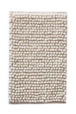 JOTEX Popcorn badmatta, vit, 80 x 120 cm, 1623915
