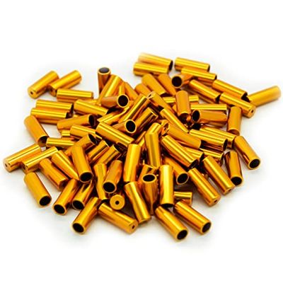 Transfil Unisex's Gear Kabel Buitenkap 4mm, Goud, 100 stuks