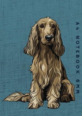 A4 Notebook 6mm: Afghan Hound Dog Lined Exercise Book