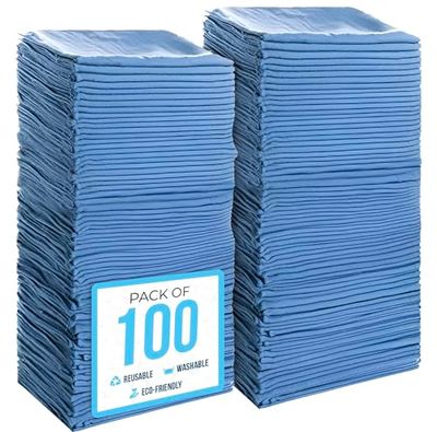 Simpli-Magic Shop Asciugamani, Cotone, Blu, Confezione da 100