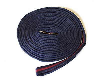 Rhinegold Padded Lunge Line - Navy/Burgundy