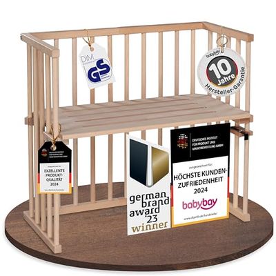 Babybay midi cama auxiliar castanho natur unbehandelt