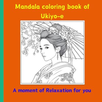 Mandala coloring book of Ukiyo-e