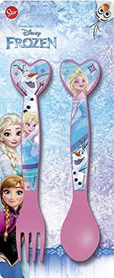 Barbo Toys Frozen Set di Posate da 2 Pezzi, 1
