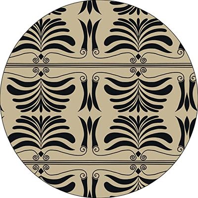 Bonateks, Round Digital Printed Mouse Pad, Non-Slip Base, for Office and Home, Diameter:22cm