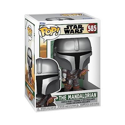 Funko Pop! Star Wars: BoBF - The Mandalorian - Mando with Pouch - Star Wars: The Book of Boba Fett - Figurine en Vinyle à Collectionner - Idée de Cadeau - Produits Officiels - TV Fans