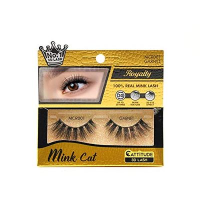 EBIN NEW YORK Cattitude 3D Mink Cat Royalty Eye Lash - Garnet
