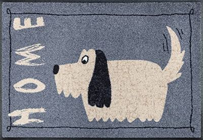 Wash+Dry Tapis, Surface en Polyamide, Gris, 75 x 50 cm