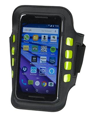 Aura Unisex LED-armband Hi Visibility telefonhållare, svart, en storlek