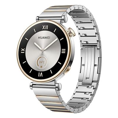 HUAWEI WATCH GT 4 41mm Smartwatch, Batteria fino a 7 giorni, Android e iOS, Analisi calorie, Monitoraggio della salute 24h, SpO2, GPS, 100+ sport, Versione italiana, Silver