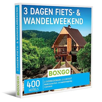 Bongo Bon - 3 Dagen Fiets- & Wandelweekend | Cadeaubonnen Cadeaukaart cadeau voor man of vrouw | 400 hotels in een fiets- of wandelomgeving