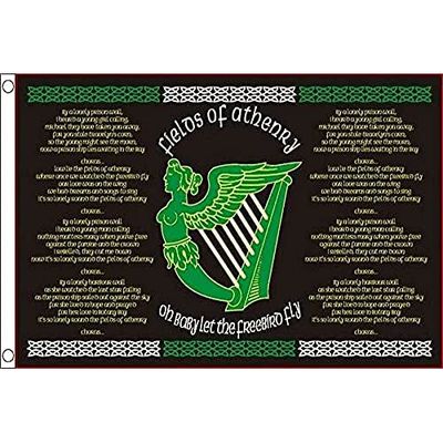 AZ FLAG - Drapeau Irlande The Fields of Athenry - 150x90 cm - Drapeau Irlandais 100% Polyester avec Oeillets Métalliques Intégrés - Pavillon 110 g