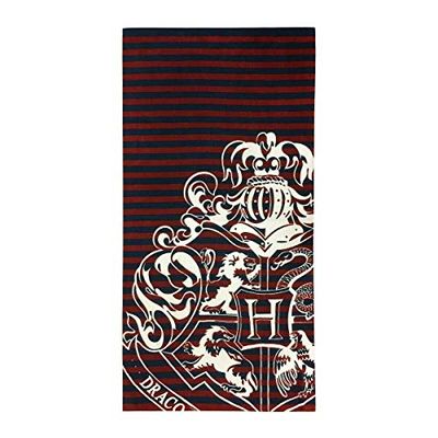 Harry Potter kids Telo mare stampato ufficiale, rosso, 71 x 147 cm, 5056242720539