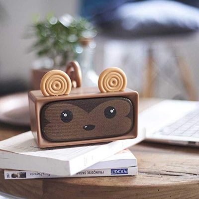 Altoparlante Bluetooth Adorable Scimmia - Piccola Cassa Portatile - Speaker Potente Cell o Pc - Wireless - Autonomia 6h - Carica Rapida - con Microfono per Tel - Design Moderno e Originale - MOB