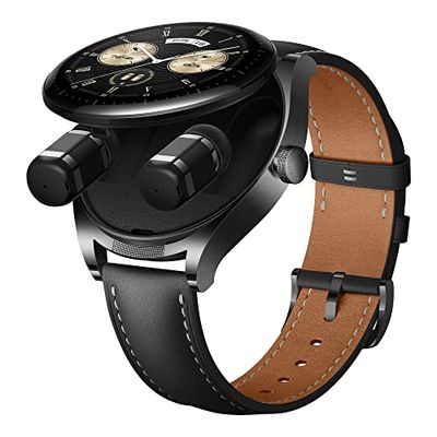 HUAWEI Watch Buds Smartwatch horloge, oordopjes en horloge in één, AI ruisonderdrukking bellen, lichte oordopjes, geavanceerd design, compatibel met Android en iOS, zwart