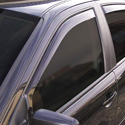 ClimAir Car Comfort Deflectores de Aire Negro Compatible con Nissan Terrano II 8/1993-2004