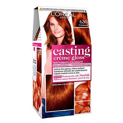 L'Oréal Paris Colorazione Capelli Casting Crème Gloss, Tinta Colore Trattamento senza Ammoniaca per una Fragranza Piacevole, 630 Caramel