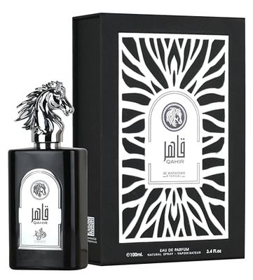 AL WATANIAH Qahir - Luxury Perfume for Men, Eau de Parfum 100ml, Powerful and Sophisticated Fragrance