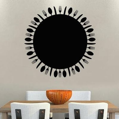 Ambiance - Adhesivo decorativo para pizarra (30 x 30 cm), color negro