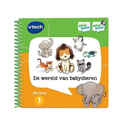 VTech 80-460023 - MagiBook De Wereld van Babydieren - Multikleuren - Voor Jongens en Meisjes - Van 2 tot 5 jaar - Nederlands Gesproken en Geschreven,veelkleurig