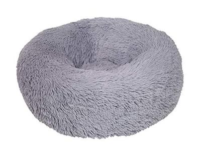 Nobby Łóżko przytulne Donut Classic ESLA szare Ø 70 x 26 cm