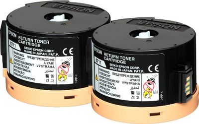 Epson Pack 2 return toners noir (2 x 2500p) WorkForce série AL-M200DN/DW