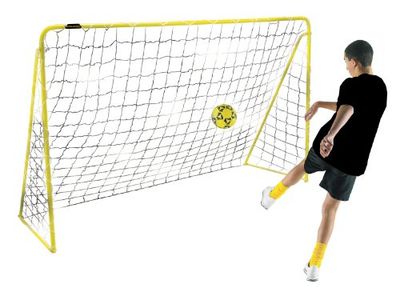 Kickmaster Premier fotbollsmål 10 fot – pulverlackerad stålram, ultrastark 3-lagers högdensitetsnät – perfekt för utomhusfotboll – perfekt för skicklighetsutveckling – enkel montering.