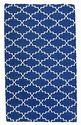 Victoria Dark Blue/White 155x240 cm