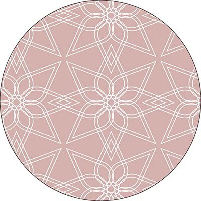 Bonateks, Round Digital Printed Mouse Pad, Non-Slip Base, for Office and Home, Diameter:22cm
