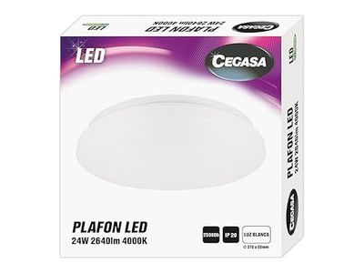 cegasa Led-plafondlamp, 24 W, lm, 4000 K, IP20