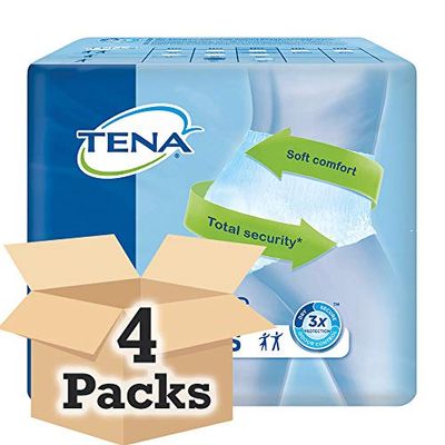 TENA Pants Plus Classic | Taille S | 6 gouttes | Culottes d'incontinence | Lot de 4 paquets de 14._