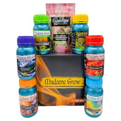 MADAME GROW - Engrais Organique Floraison - KIT Premium 7PACK - (6x250ml+30gr)