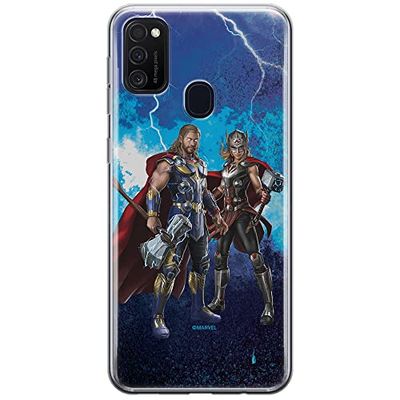 ERT GROUP Custodia per Samsung M21 Originale e ufficiale Marvel Modello Thor 009 perfettamente adattato alla forma del telefono cellulare, custodia in TPU
