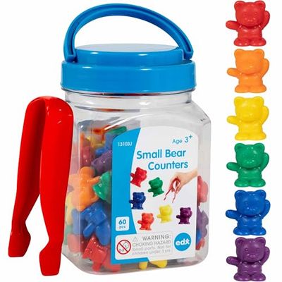 EDX Education 75162 Small Bear Counters Mini Jar, CTU13103