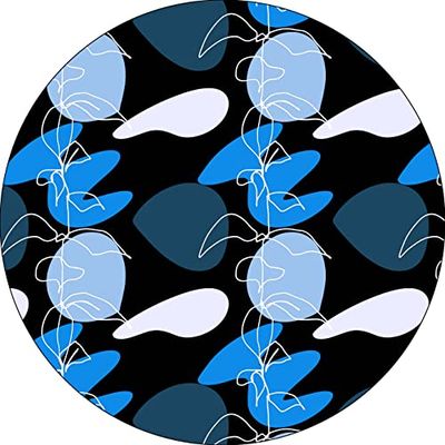 Bonateks, Round Digital Printed Mouse Pad, Non-Slip Base, for Office and Home, Diameter:22cm