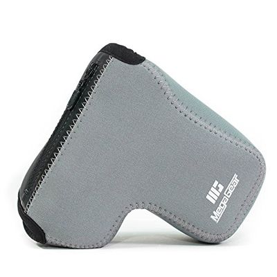 MegaGear - Capa de neoprene ultra leve com mosquetão para Sony Alpha A6500, cinzento