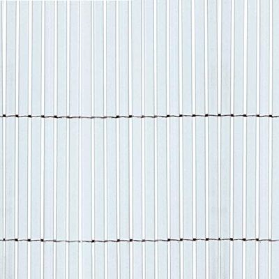 TENAX Colorado 1,50x5 m Bianco, Canniccio Sintetico a Canne Intere da 7mm, Schermante Frangivista in PVC per Giardino, Balcone e Terrazza